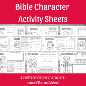 Bible Character Activity Pages